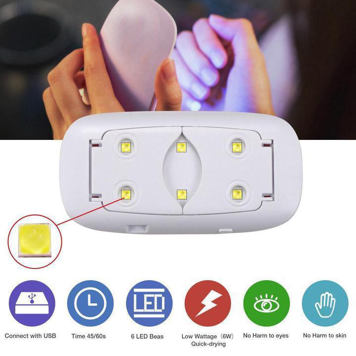 Mini LED Nail Dryer Rechargeable LED Handheld