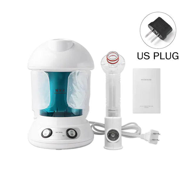 Moisturizing Facial Steamer - Handheld with US plug, including ion baking oil machine for skincare routine.