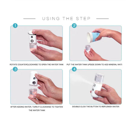 Portable Facial Mister for Instant Hydration On-the-Go